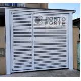 porta de alumínio com basculante Brilhante I