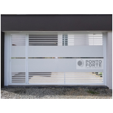 portão de garagem basculante com porta social Barra portão de garagem basculante com porta social Barra